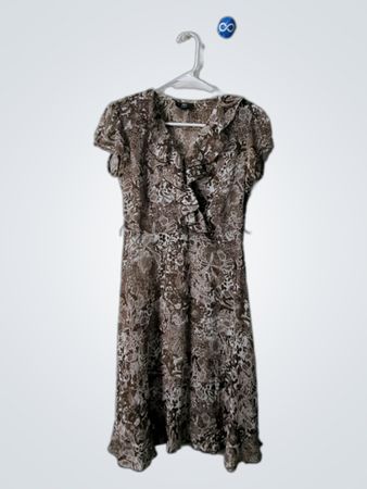 JBS Petite Brown Floral Dress