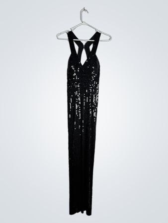Black Sequined Dress