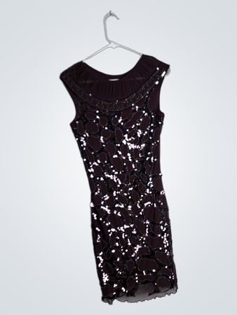 Black Sequined Dress