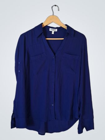 Express Portofino Long Sleeve Shirt Navy