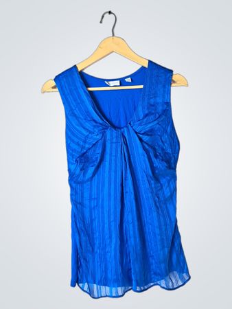 Blue Sleeveless Top
