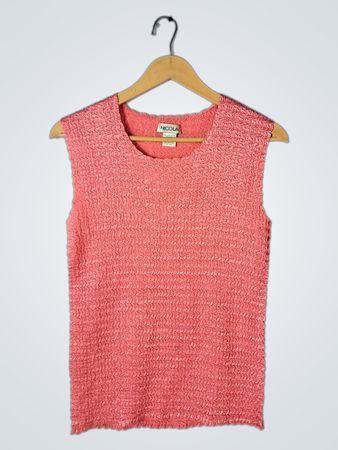 NICOLA Pink Sleeveless Top