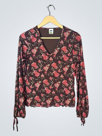 Old Navy Floral V-Neck Blouse
