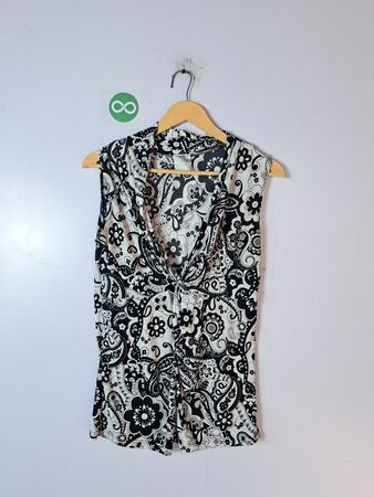 Black and White Floral Dress