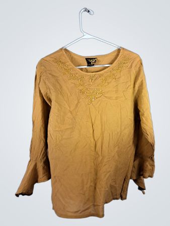 Tan Long-Sleeve Shirt