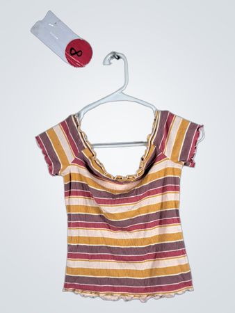 Striped Short-Sleeve Top