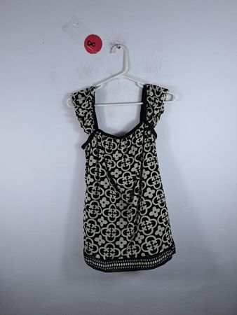 Black and White Floral Dress