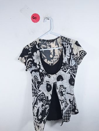 Brittany Black Floral Top