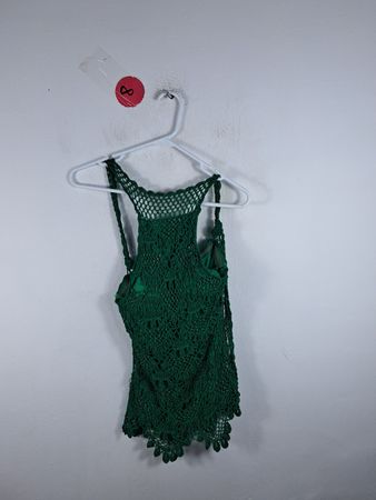 Green Crochet Dress