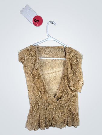 Tan Lace Top