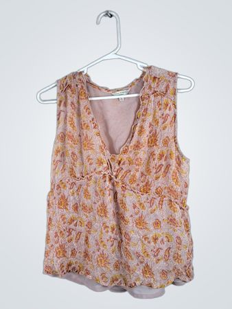 Lucky Brand Floral Sleeveless Blouse