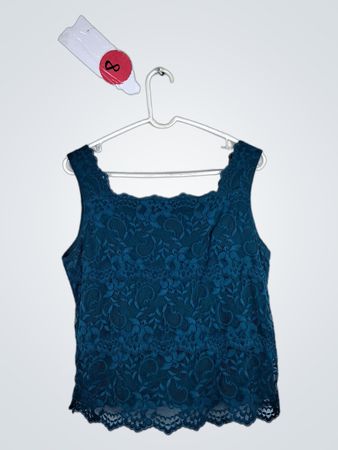 Blue Lace Top