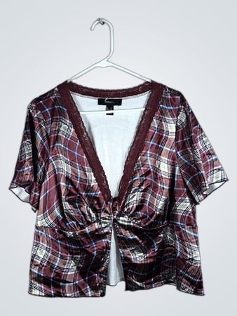 Forever 21 Plaid Top