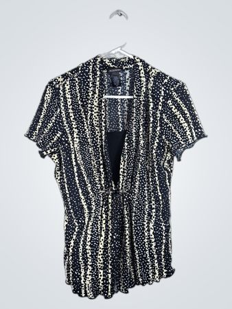Notations Black and White Polka Dot Dress