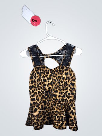 Leopard Print Lace Cami Top