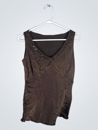 Brown Sleeveless Dress
