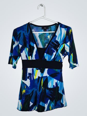 Ever California Blue Abstract Dress