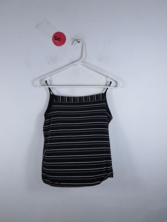 Black and White Striped Tank Top