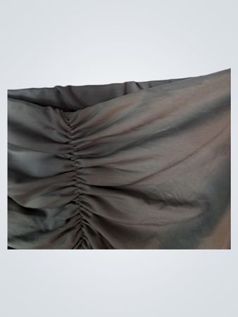 Gray Ruched Skirt