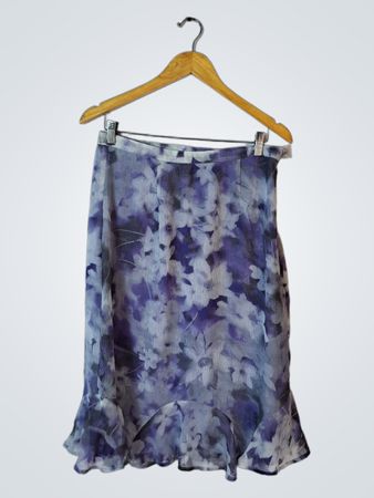 Alfred Dunner Purple Floral Skirt
