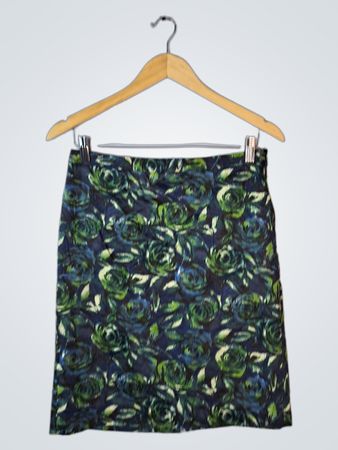 LOFT Floral Print Mini Skirt