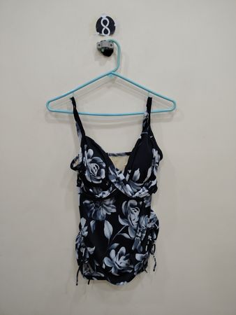 Black Floral Swimsuit