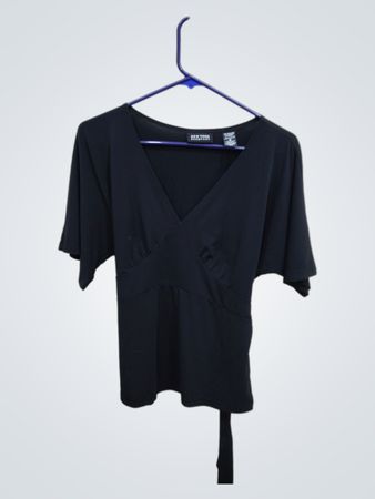 Black Wrap Top