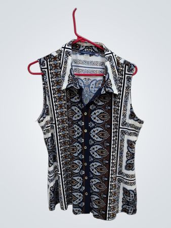 Tommy Hilfiger Paisley Print Sleeveless Shirt