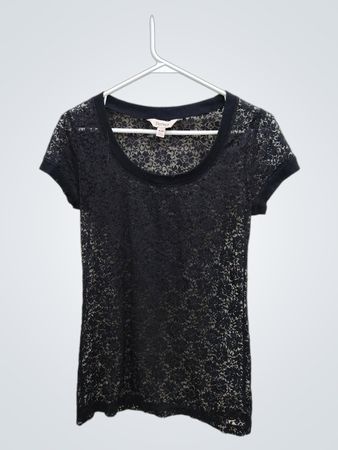 Decree Black Lace Shirt