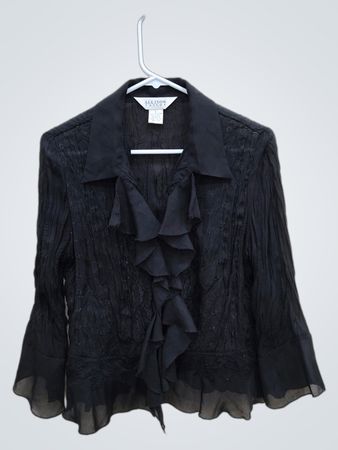 Allison Taylor Black Blouse