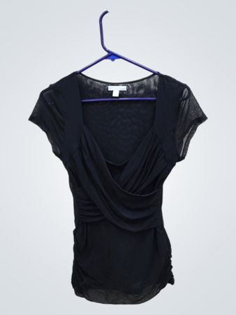 Black Short Sleeve Top