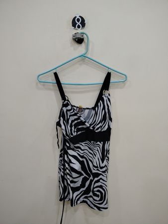 Lime Zebra Print Cami Top