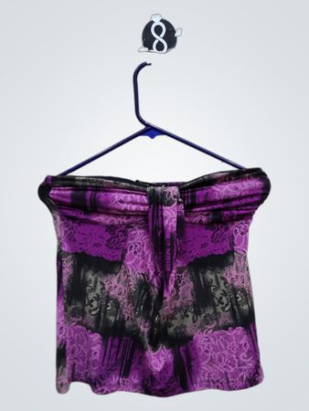Grass Collection Purple and Black Top
