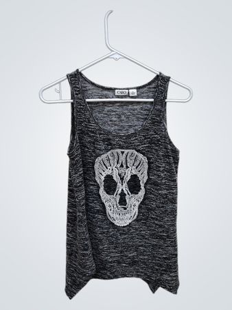 Cato Skull Lace Tank Top