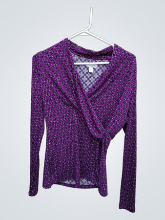 Hart Schaff Purple Floral Top