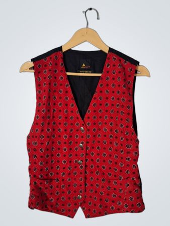 Lizsport Red Geometric Vest