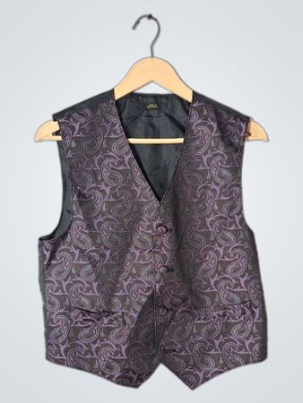 Purple Paisley Vest