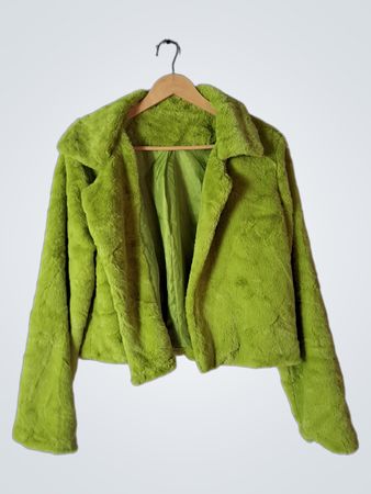 Green Fuzzy Jacket