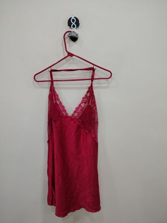 Red Lace Trim Camisole