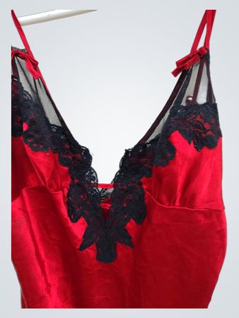 Red Lace Trim Camisole
