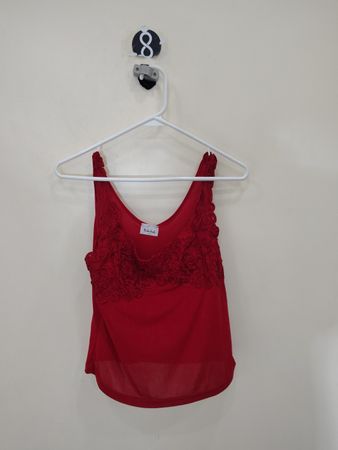 Rebekah Red Lace Top