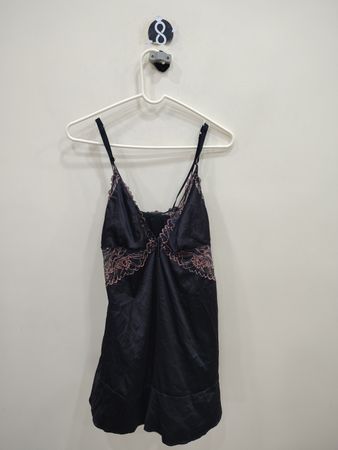 Black Lace-Trimmed Camisole