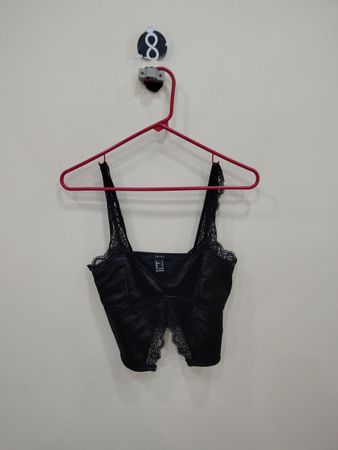 Forever 21 Black Lace Bralette Crop Top