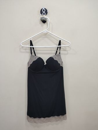 Black Lace Trim Camisole