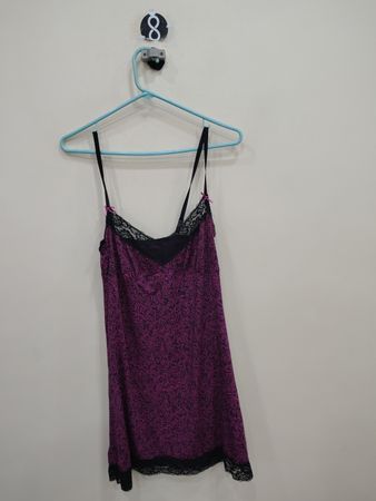 Purple and Black Lace Camisole