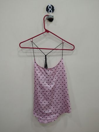 Pink Polka Dot Top