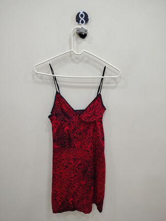 Red Leopard Print Cami Top