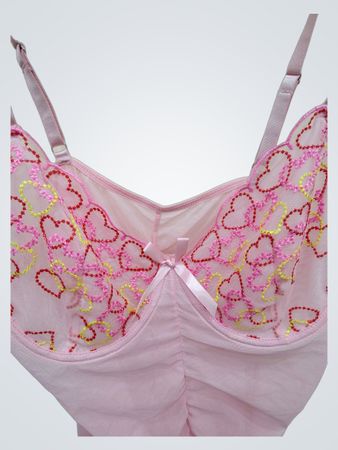 Pink Lingerie Bodysuit