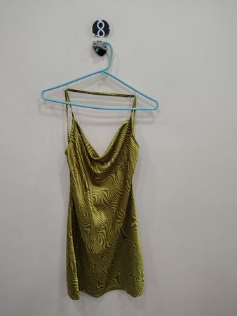 Green Patterned Tank Top