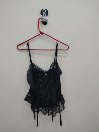 Unbranded Black Lace Bustier Top
